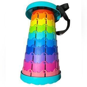 Pop up | telescoping travel stool | Carrying strap